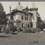 Le Rüdli à Einigen (Oberland bernois), maison de vacances de la famille Marcuard, vers 1910 (photographie Guy de Pourtalès).
